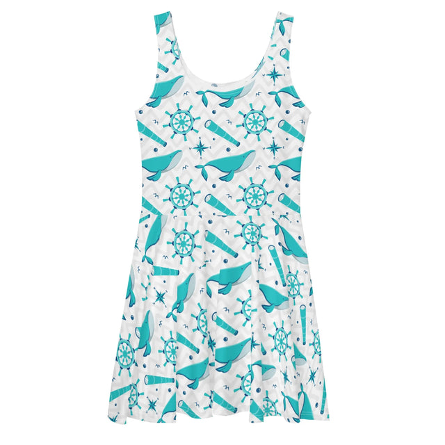 Whale Watcher Skater Dress - Dockhead