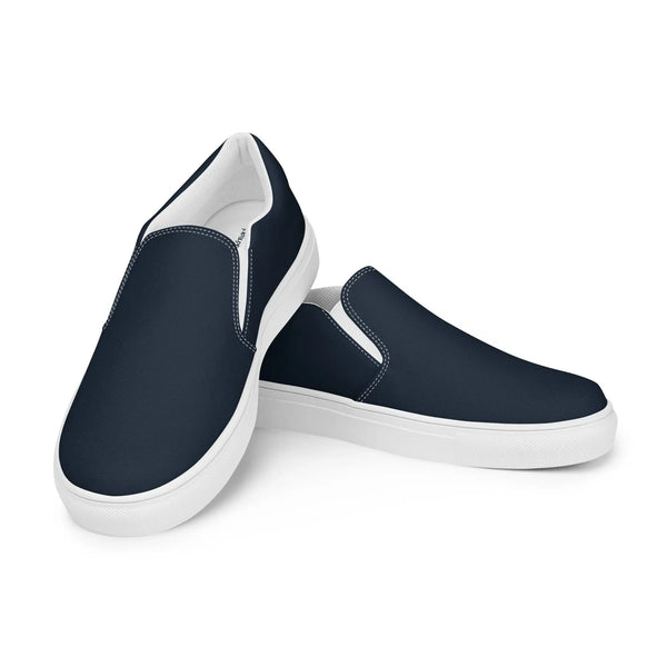 Slips by Dockhead Men’s Slip-On Canvas Shoes (Dark Blue) - Dockhead