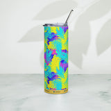 Abstract Pineapples Stainless Steel Tumbler - Dockhead