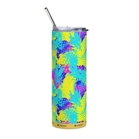 Abstract Pineapples Stainless Steel Tumbler - Dockhead