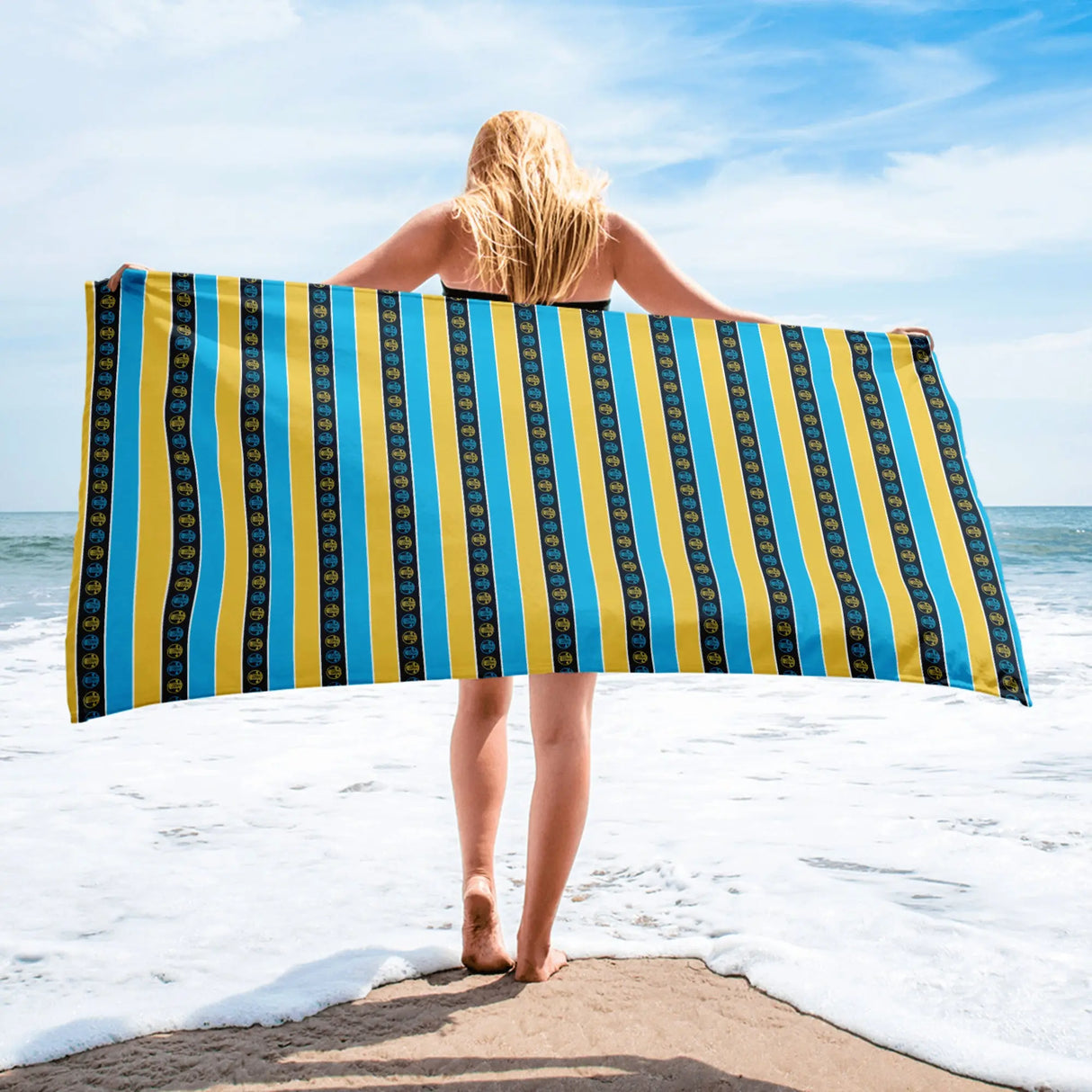 Striped Dockhead Nautical Beach Towel - Dockhead