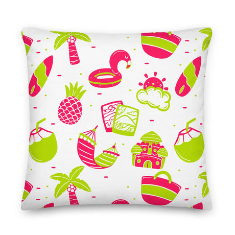 Summer Fun Premium Throw Pillow - Dockhead