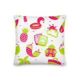 Summer Fun Premium Throw Pillow - Dockhead