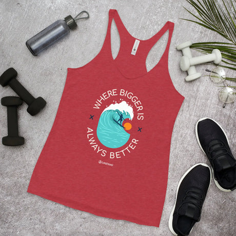 Where Bigger Is Always Better Racerback Tank - Dockhead