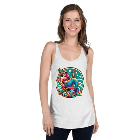 StarBeach Mermaid Coffee Women's Racerback Tank Top - Dockhead