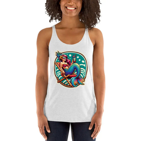 StarBeach Mermaid Coffee Women's Racerback Tank Top - Dockhead