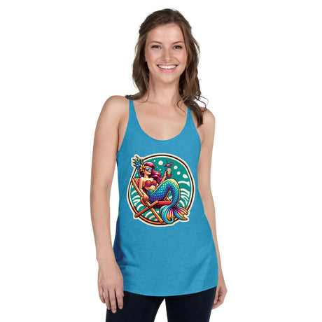 StarBeach Mermaid Coffee Women's Racerback Tank Top - Dockhead