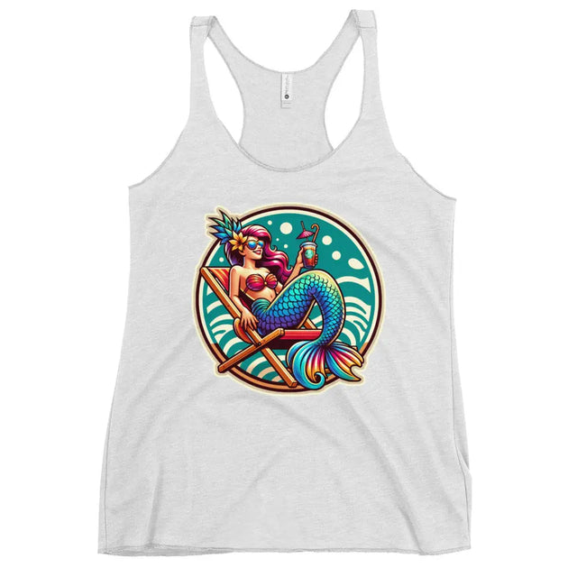 StarBeach Mermaid Coffee Women's Racerback Tank Top - Dockhead