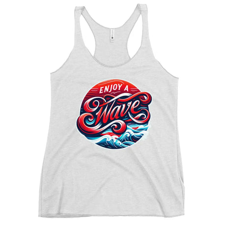 Enjoy A Wave Women's Racerback Tank Top - Dockhead