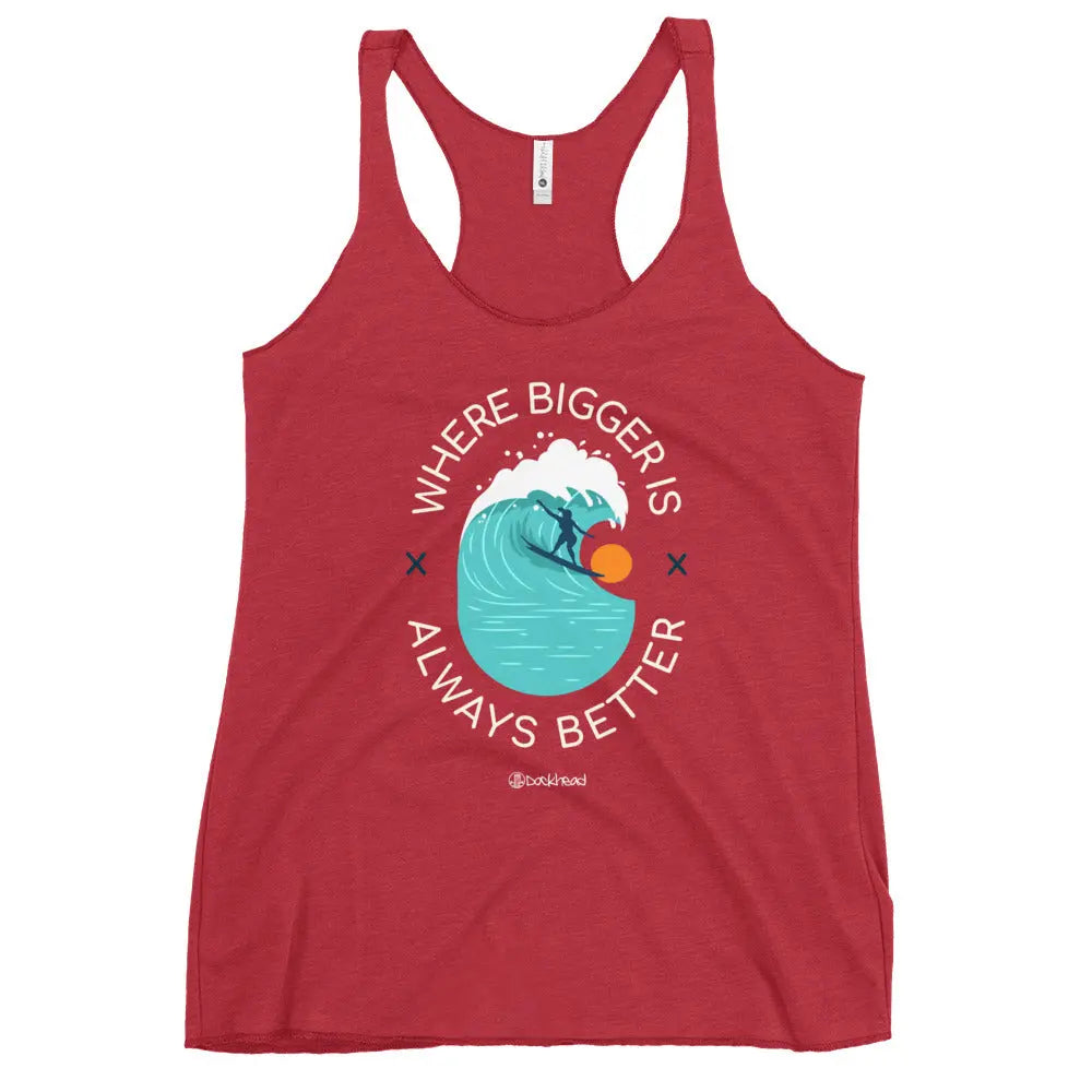Where Bigger Is Always Better Racerback Tank - Dockhead