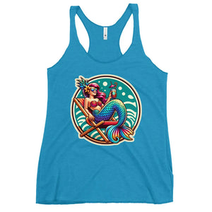 StarBeach Mermaid Coffee Women's Racerback Tank Top - Dockhead