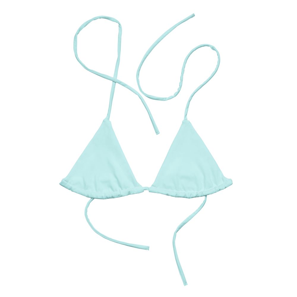 All-over print recycled string bikini top |  Dockhead |   | 