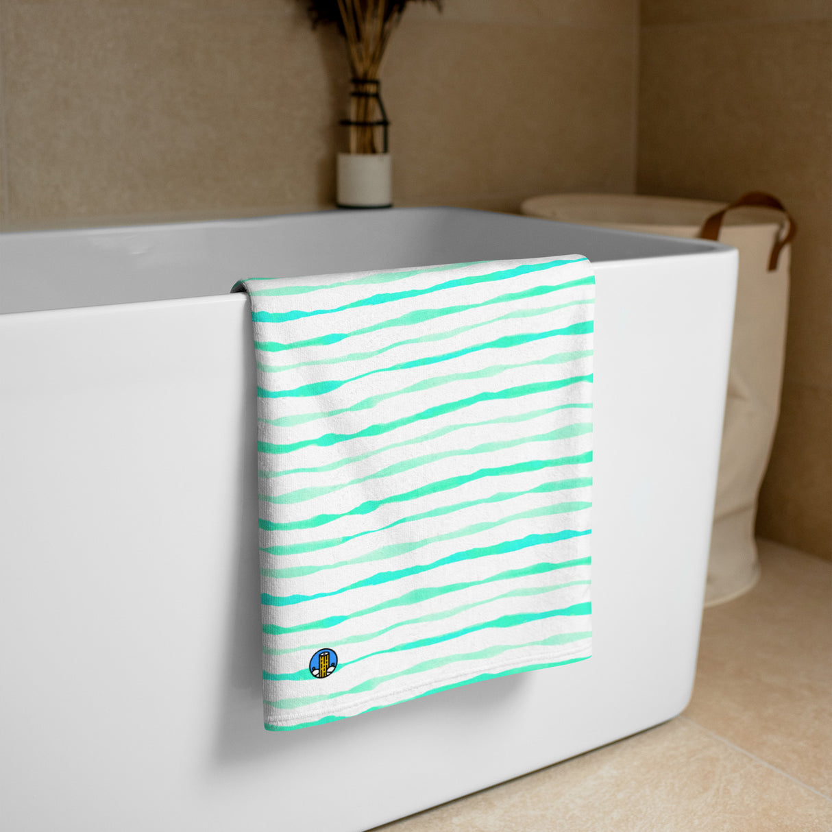 Aqua Waves Towel |  Dockhead |   | 