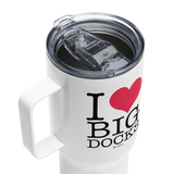 I Love Big Docks Travel Mug with Handle |  Dockhead |  Travel Mug | 