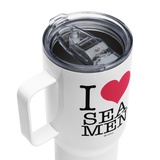 I Love Sea Men Travel Mug with Handle |  Dockhead |  Travel Mug | 