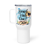 Beach Hair Don't Care Travel Mug with Handle |  Dockhead |  Travel Mug | 