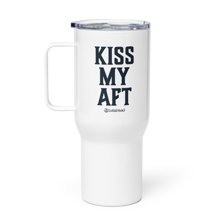 Kiss My Aft Travel Mug with Handle |  Dockhead |  Travel Mug | 