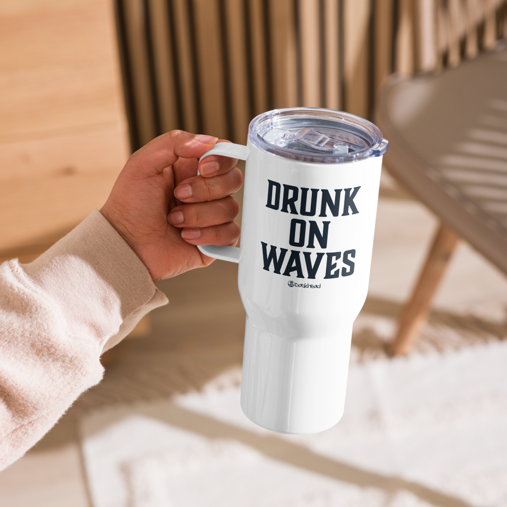 Drunk On Waves Travel Mug with Handle |  Dockhead |  Travel Mug | 