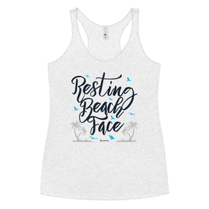 Resting Beach Face Women's Racerback Tank |  Dockhead |   | 
