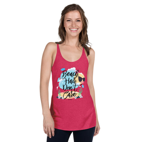 Beach Hair Don't Care Women's Racerback Tank |  Dockhead |   | 