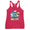 Beach Hair Don't Care Women's Racerback Tank |  Dockhead |   |  Vintage-Shocking-Pink-XL