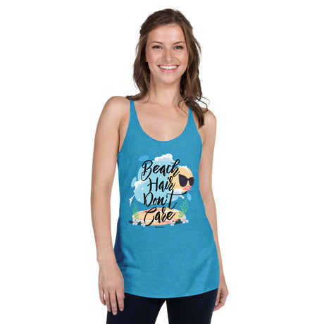 Beach Hair Don't Care Women's Racerback Tank |  Dockhead |   | 