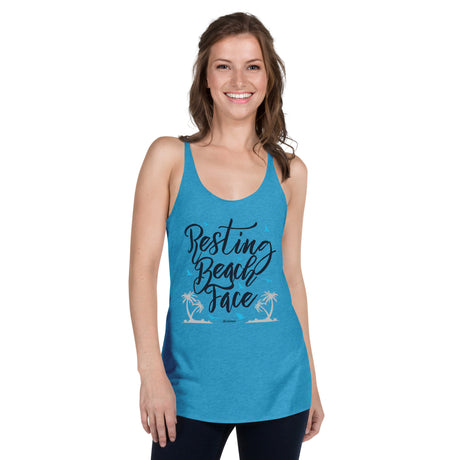 Resting Beach Face Women's Racerback Tank |  Dockhead |   | 