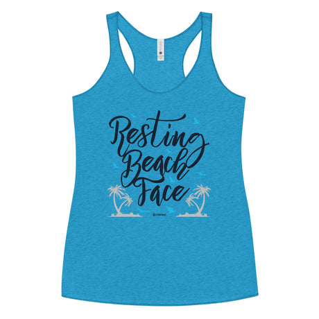 Resting Beach Face Women's Racerback Tank |  Dockhead |   | 